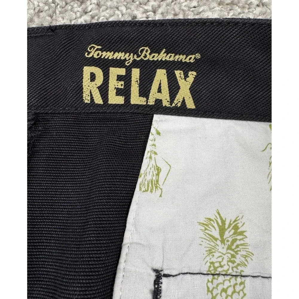 Tommy Bahama Relax Mens Tencel Cotton Blend Shorts Black Cargo 42 Inseam 9‎